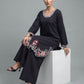 Embroidered Black Cutwork - 2 Piece Suit
