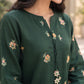 Emerald Bloom Embroidered 2-Piece Suit